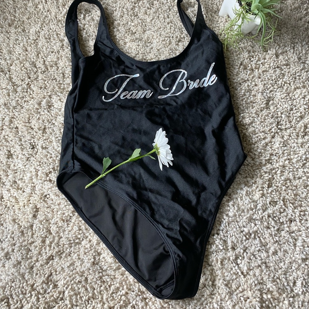 Forever 21 unique bridesmaids team bride Las Vegas reflective bathing sw…
